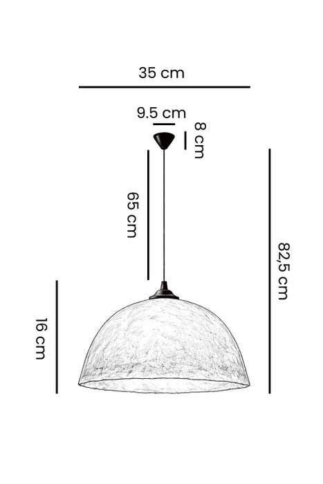Opviq Lámpara de araña MOD0023 Blanca